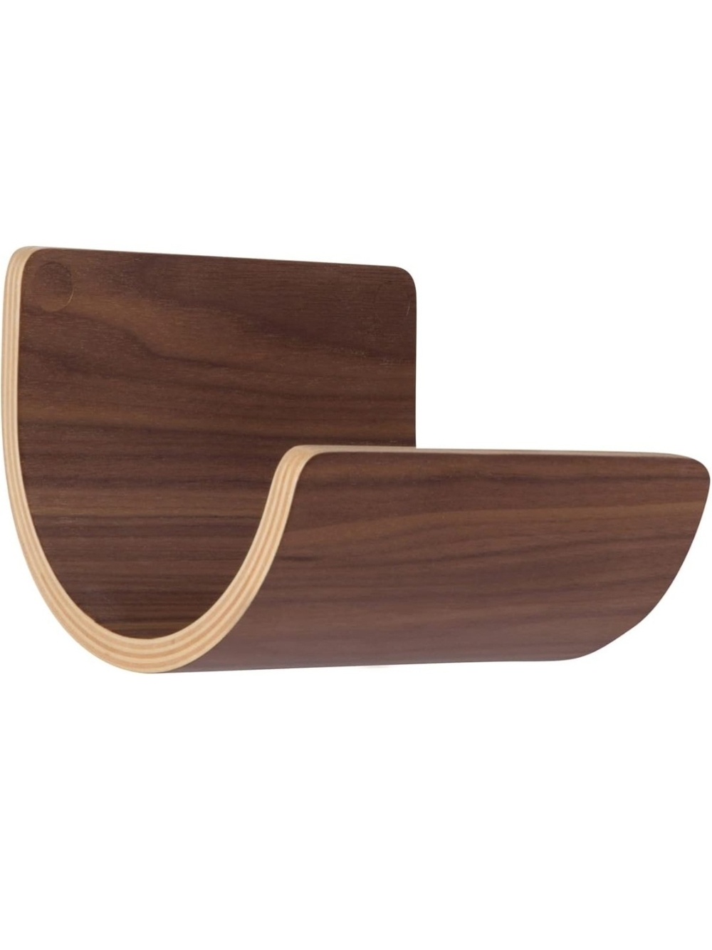 Wall-Mounted Wooden Rolled Towel Rack X3 - Picture 3 of 8